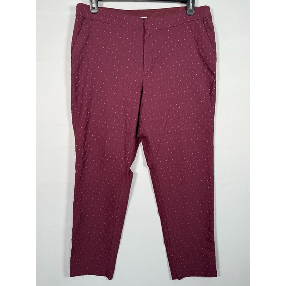 Time and Tru Pants - Time and Tru Pants Women's 18 36x28" Burgundy w/Pink Stretch Zipper Pockets